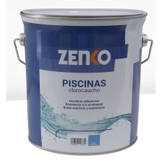 Pintura clorocaucho piscinas Zenko Azul 4 lt.