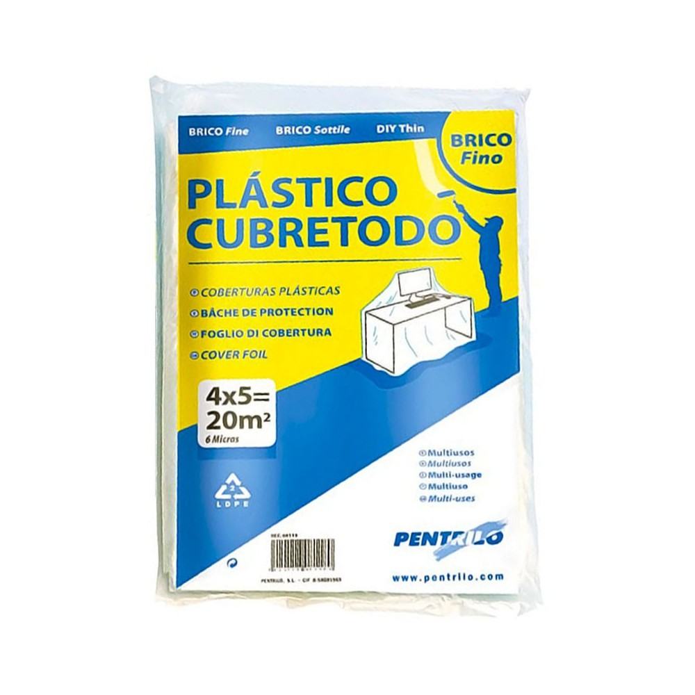 PLASTICO CUBRETODO TAPAR FINO 4X5MT - MAXMUNDY