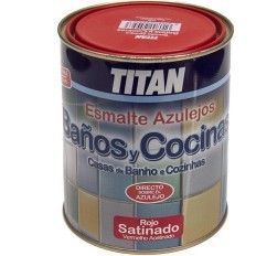 Pintura Azulejos Titan Baños y Cocinas roja