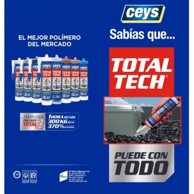 Sellador adhesivo TOTAL TECH CEYS 290 ml plata