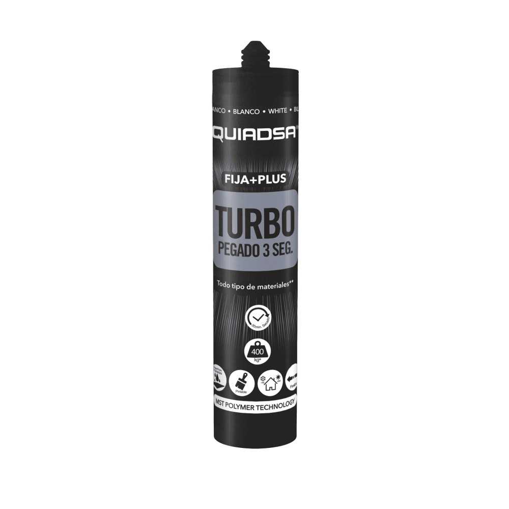 Adhesivo Turbo fija+plus cartucho 290 ml.