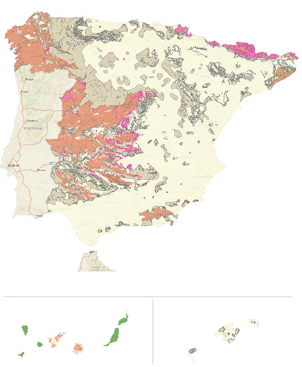 Mapa del CSN y la normativa en España